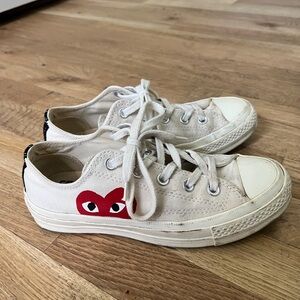 Women’s size 6 Converse x Comme des Garçons PLAY